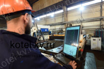 Промышленный котел КВД 0.63 на дровах изготовление