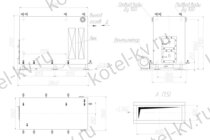 Котел на дровах КВД 0.8 чертеж